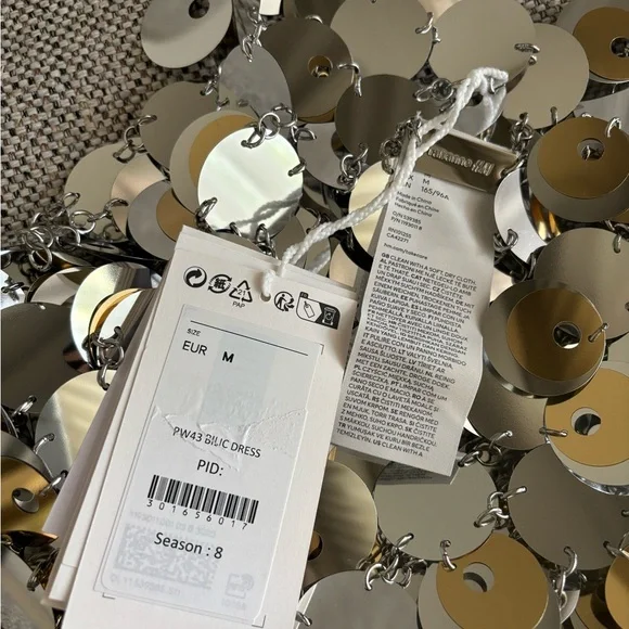 H&M x Rabanne Sequin Disc Mini Dress - Picture 5 of 6